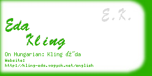 eda kling business card